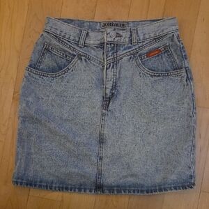 Jordache Women's Light Wash Denim Mini Skirt